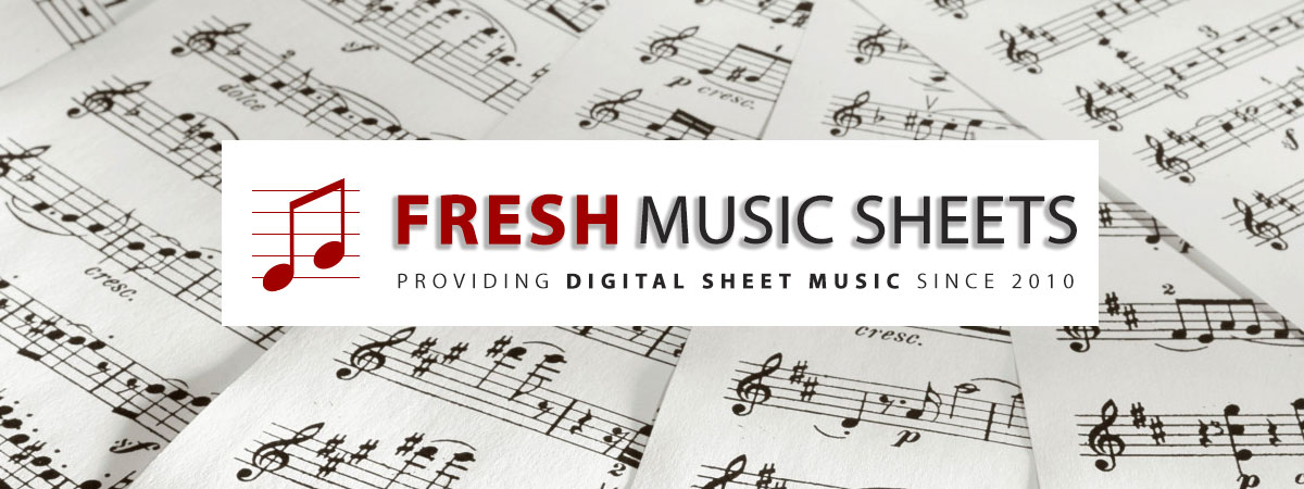 Digial Sheet Music Notes and Printable PDF Score