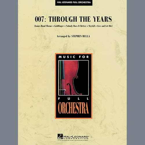 Download Stephen Bulla 007: Through The Years - Bb Clarinet 1 Sheet Music and Printable PDF Score for Orchestra