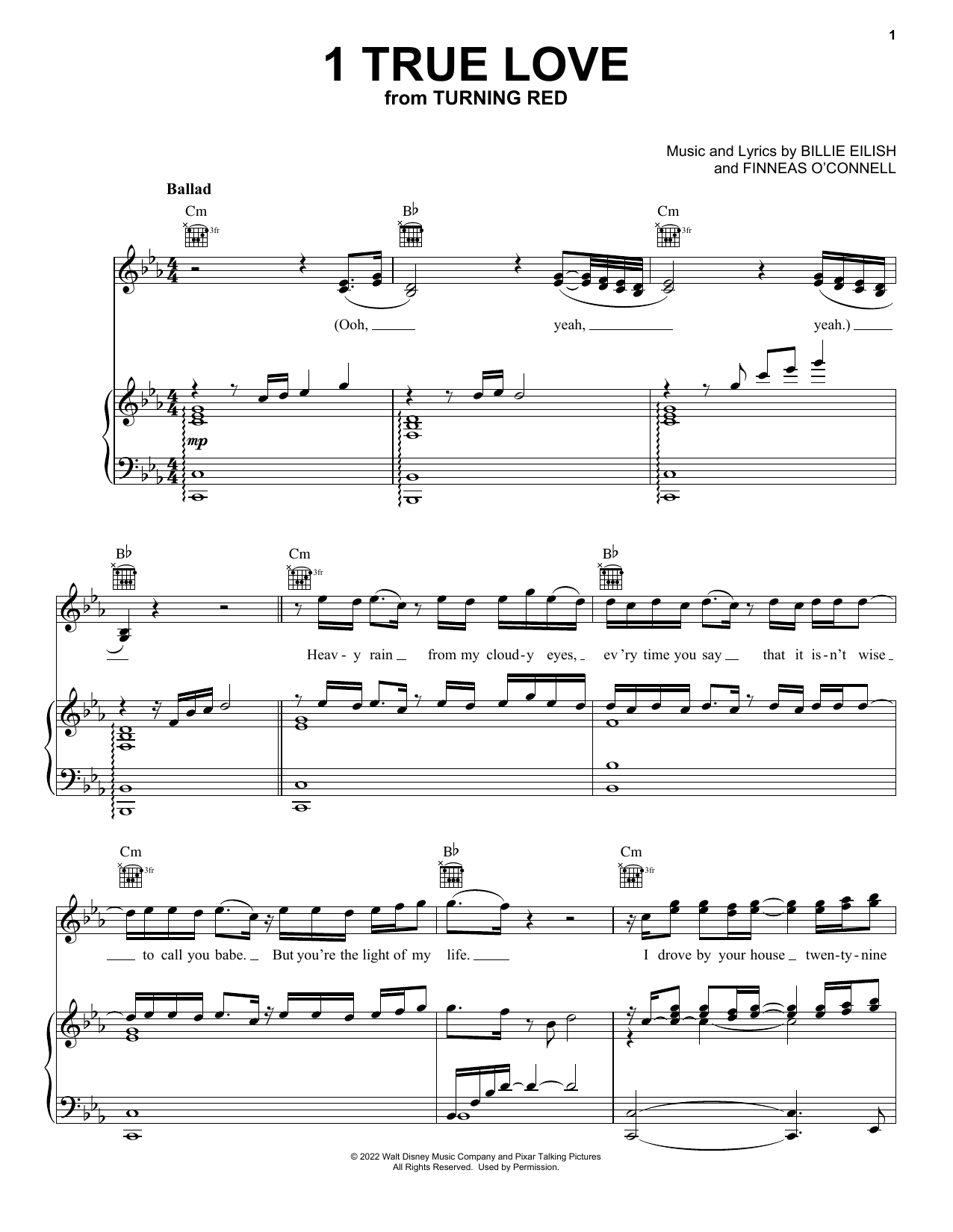 Download 4*TOWN 1 True Love (from Turning Red) Sheet Music