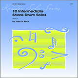 Download or print 10 Intermediate Snare Drum Solos Sheet Music Printable PDF 22-page score for Classical / arranged Percussion Solo SKU: 124886.