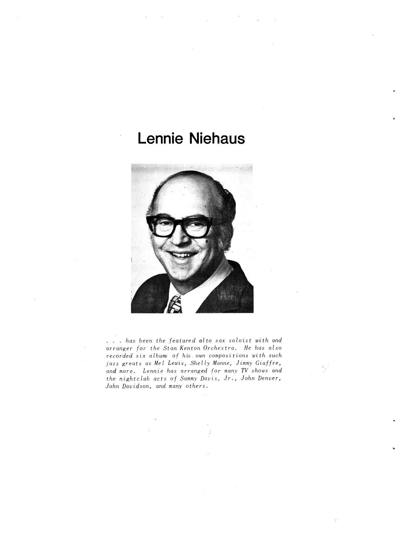 Download Lennie Niehaus 10 Jazz Inventions (altos) Sheet Music