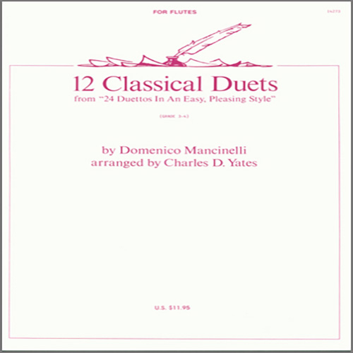 Download or print Charles Yates 12 Classical Duets (from 24 Duettos In An Easy, Pleasing Style) Sheet Music Printable PDF 24-page score for Classical / arranged Woodwind Ensemble SKU: 404471.