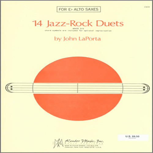 Download John LaPorta 14 Jazz-Rock Duets Sheet Music and Printable PDF Score for Percussion Ensemble