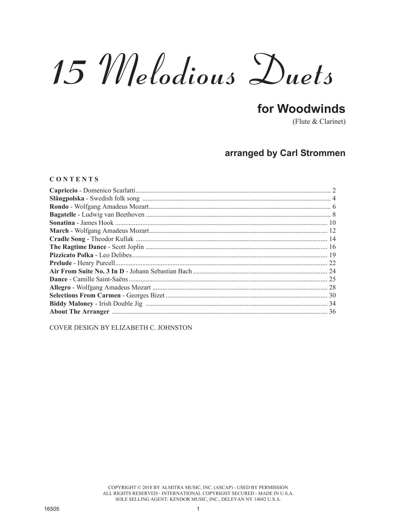 Download Carl Strommen 15 Melodious Duets Sheet Music