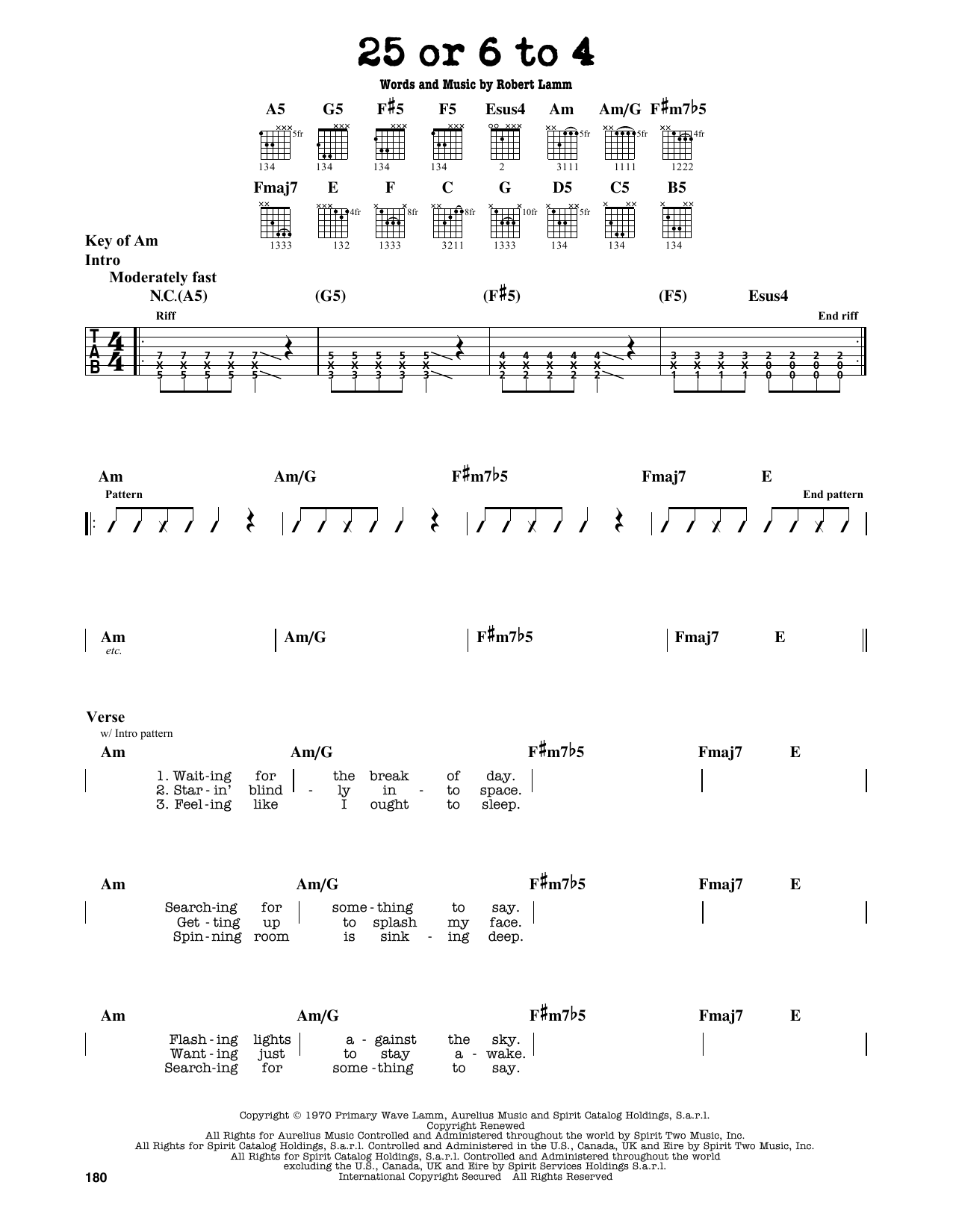 Download Chicago 25 Or 6 To 4 Sheet Music