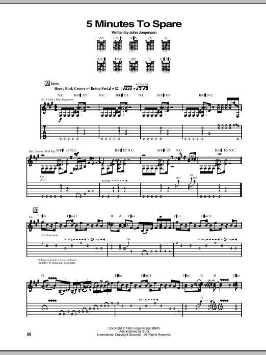 Download The Hellecasters 5 Minutes To Spare Sheet Music
