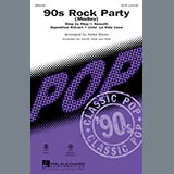 Download or print 90's Rock Party (Medley) Sheet Music Printable PDF 29-page score for Rock / arranged SAB Choir SKU: 91538.