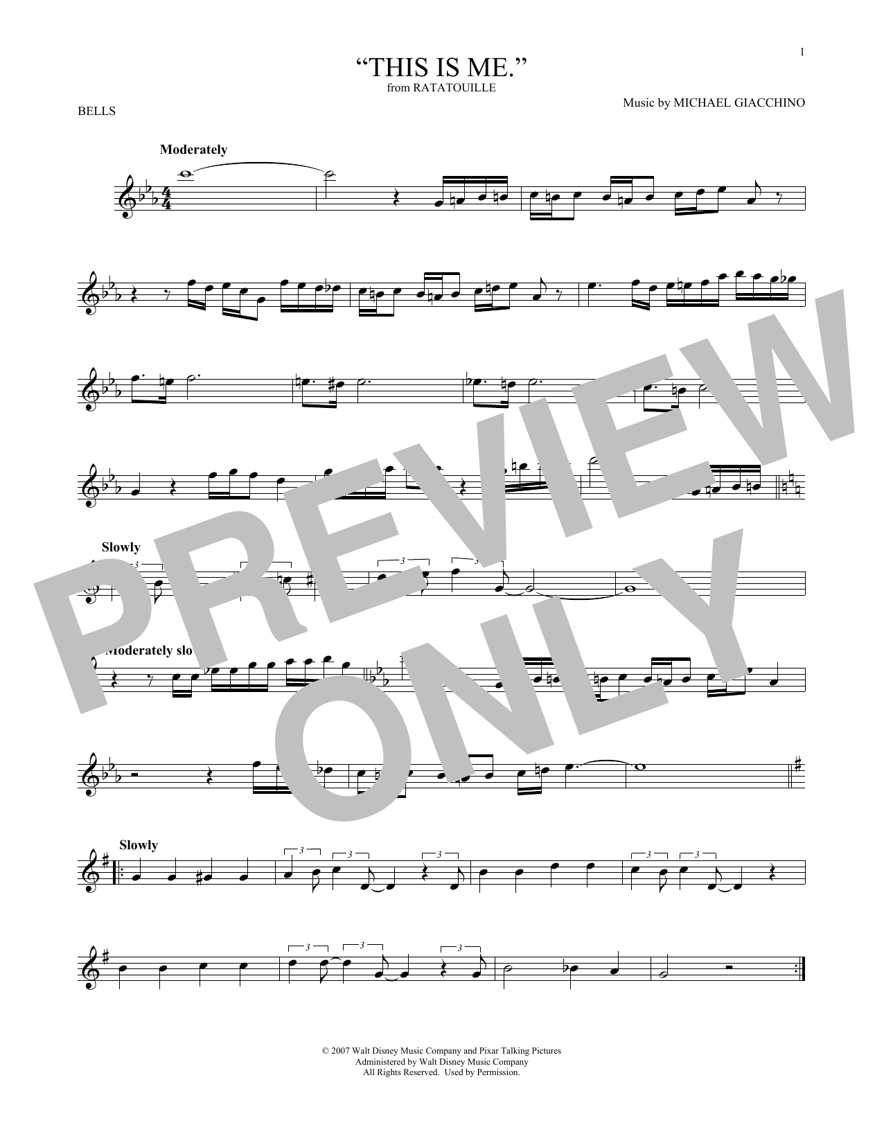 Download Michael Giacchino This Is Me (from Ratatouille) Sheet Music