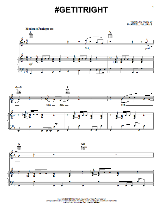 Download Miley Cyrus #Getitright Sheet Music
