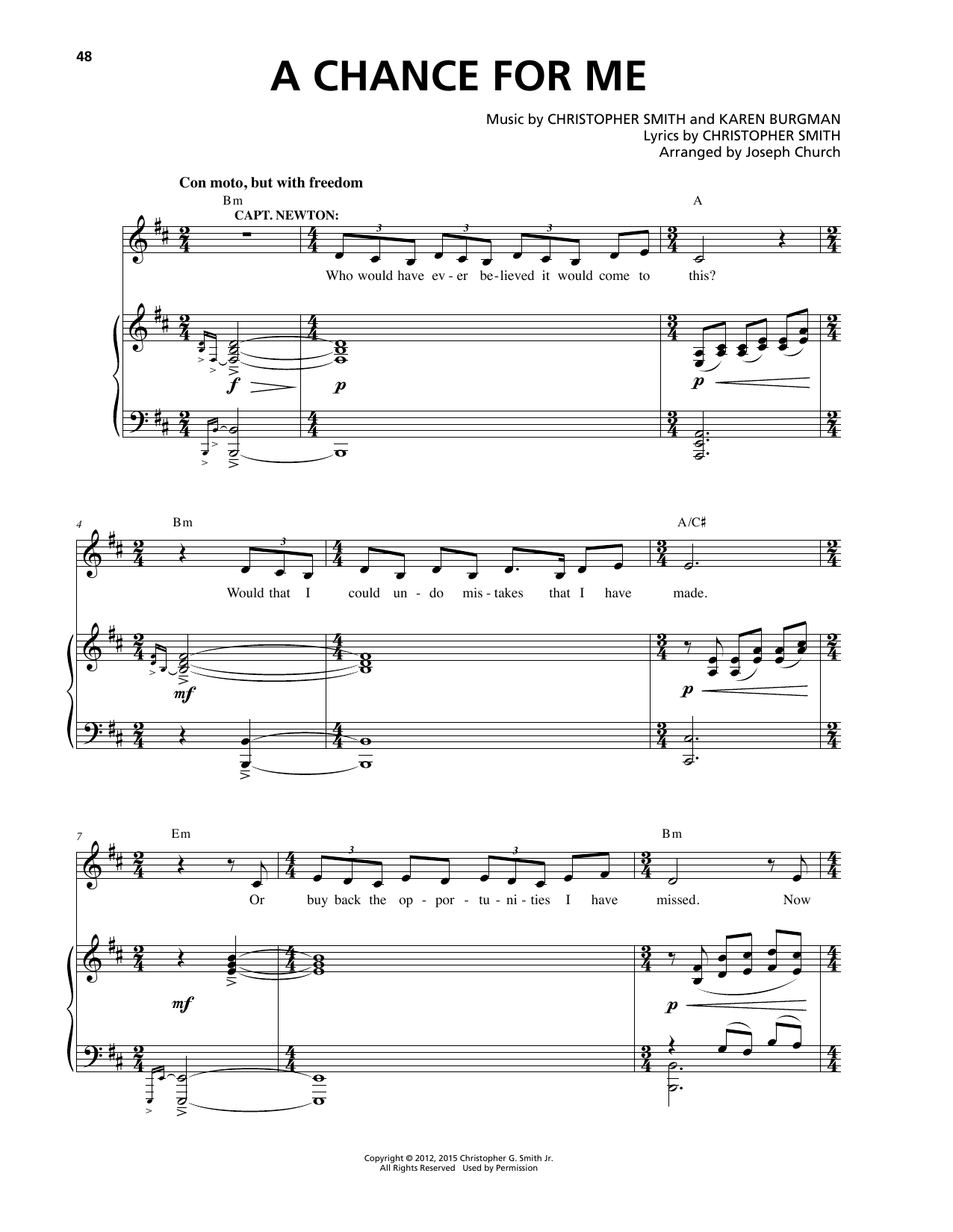 Download Christopher Smith A Chance For Me Sheet Music