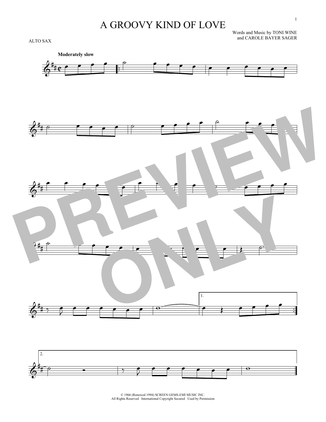 Download Phil Collins A Groovy Kind Of Love Sheet Music