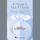 Download or print A House Is Not A Home Sheet Music Printable PDF 9-page score for Standards / arranged SATB Choir SKU: 198410.
