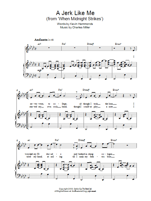 Download Charles Miller & Kevin Hammonds A Jerk Like Me (from When Midnight Stri Sheet Music