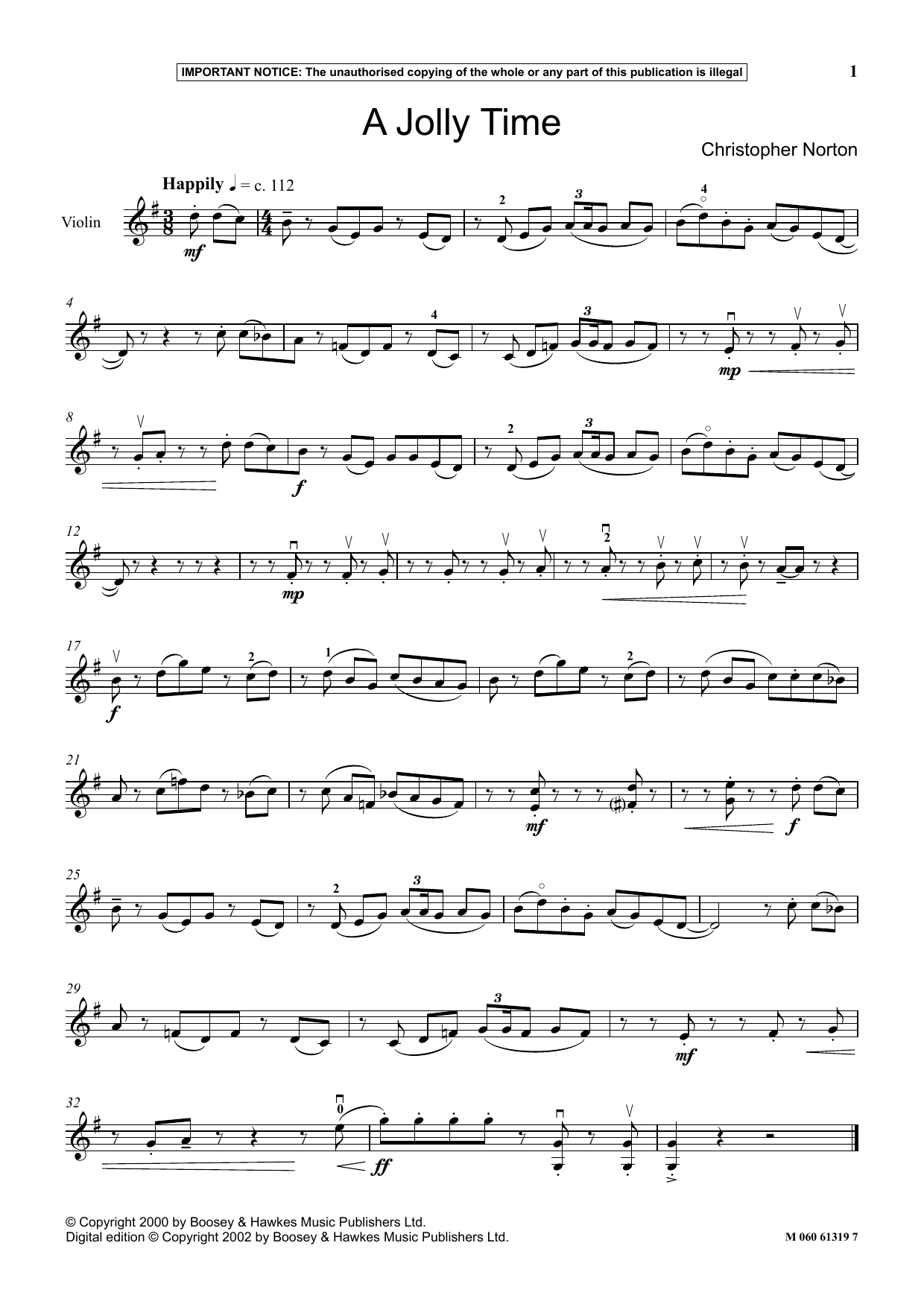 Download Christopher Norton A Jolly Time Sheet Music