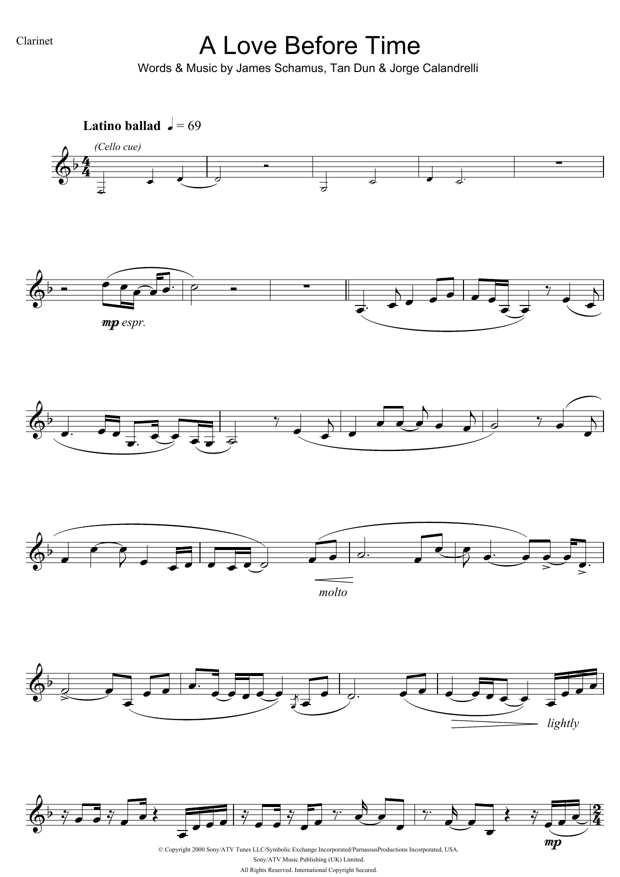 Download Coco Lee A Love Before Time Sheet Music