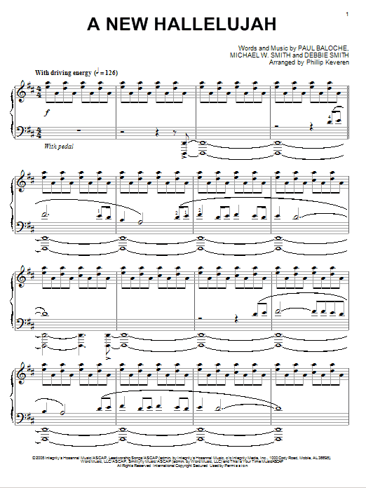 Download Michael W. Smith A New Hallelujah [Jazz version] (arr. P Sheet Music