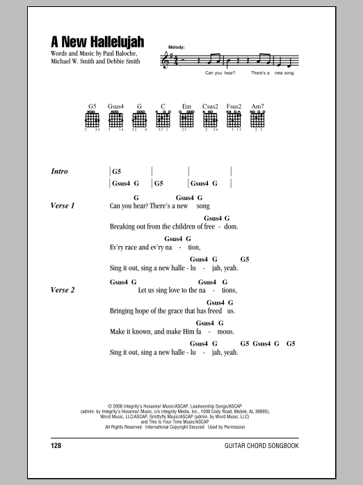Download Michael W. Smith A New Hallelujah Sheet Music