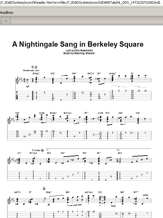 Download Manhattan Transfer A Nightingale Sang In Berkeley Square Sheet Music