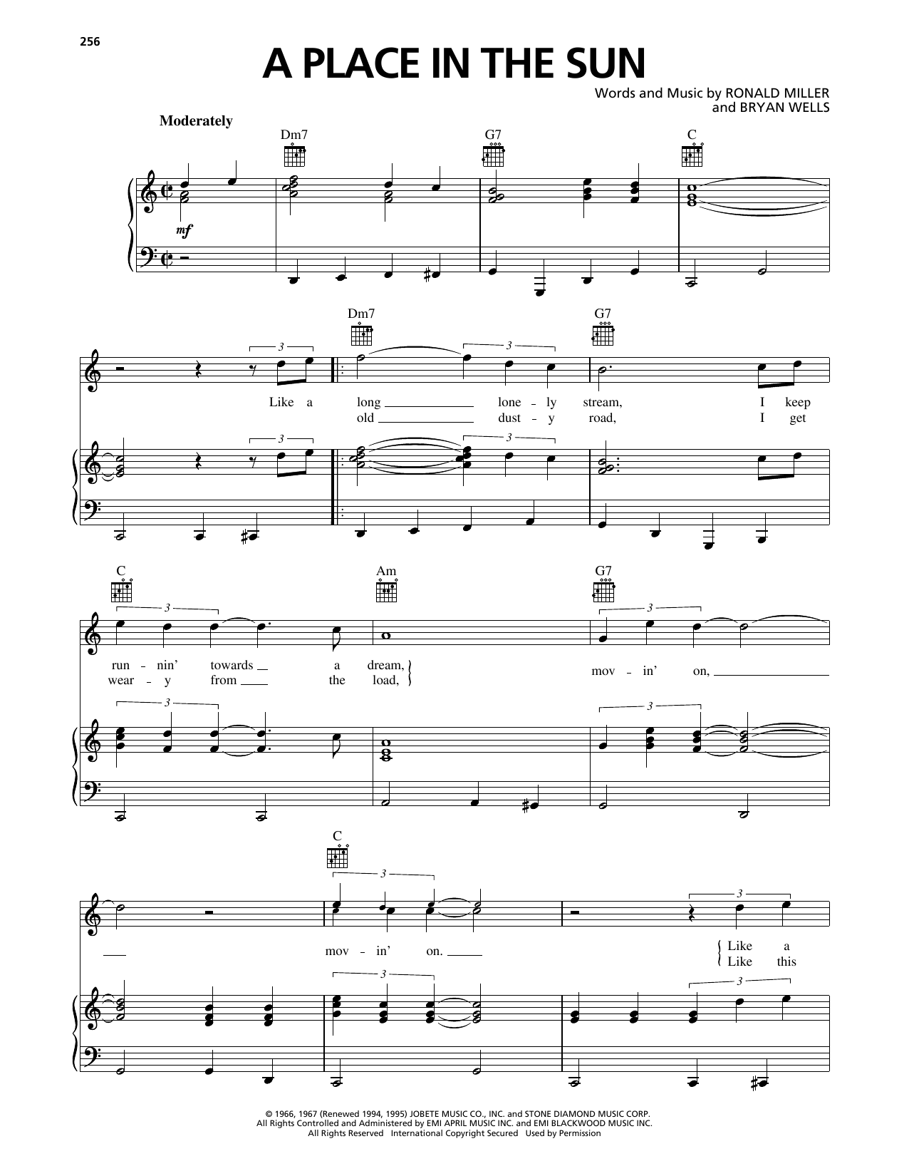 Download Stevie Wonder A Place In The Sun Sheet Music