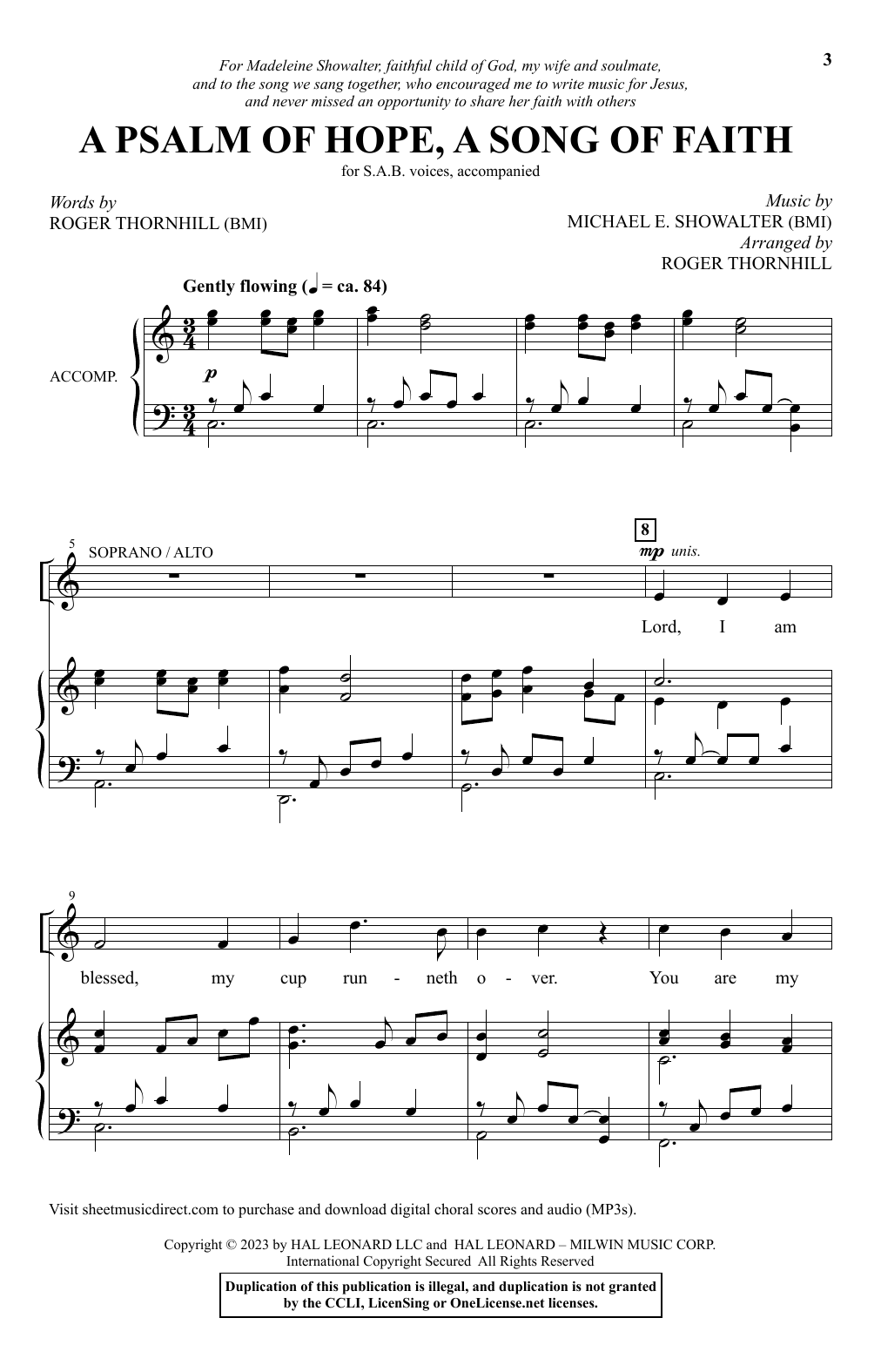 Download Michael E. Showalter A Psalm Of Hope, A Song Of Faith (arr. Sheet Music