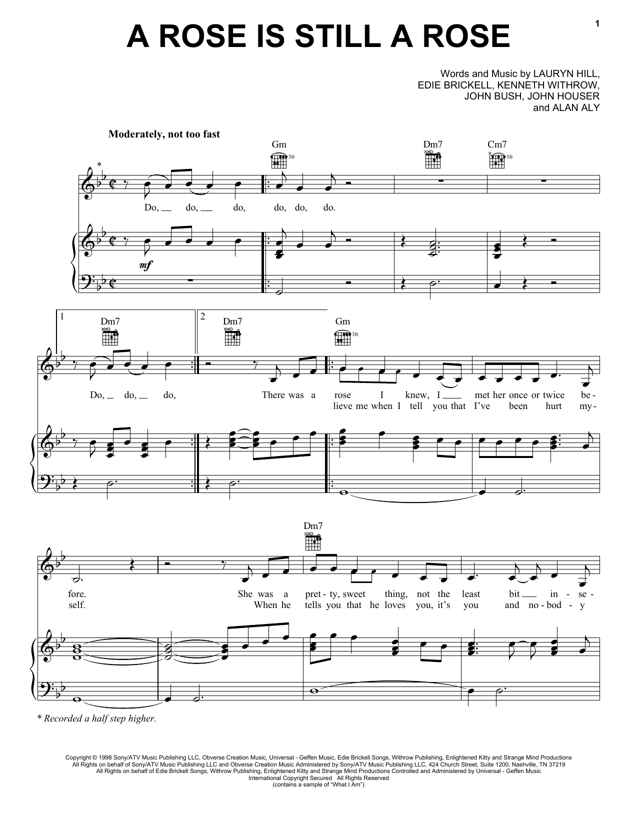 Download Aretha Franklin A Rose Is Still A Rose Sheet Music