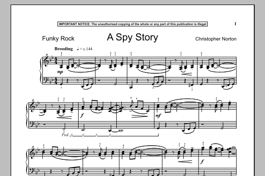 Download Christopher Norton A Spy Story Sheet Music