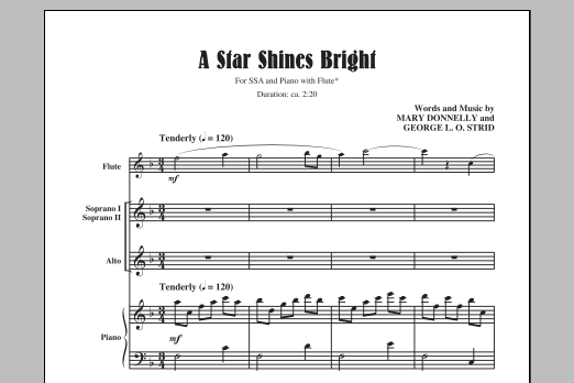 Download Mary Donnelly A Star Shines Bright Sheet Music