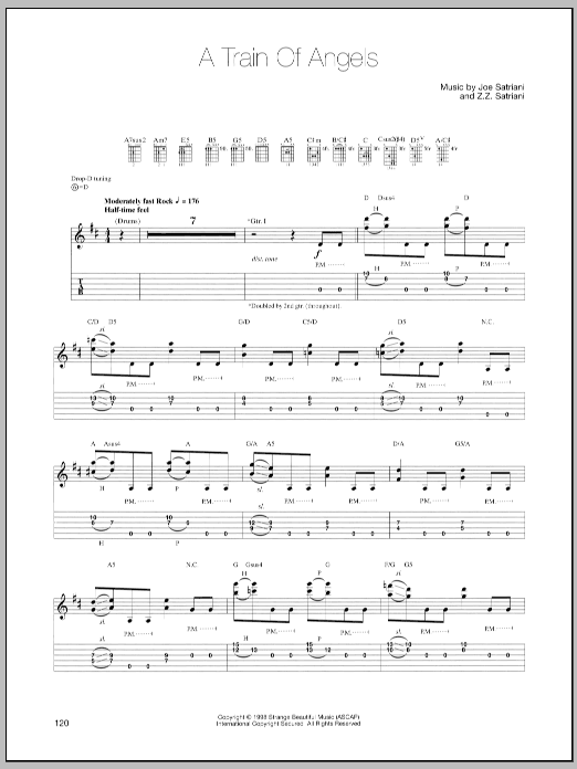 Download Joe Satriani A Train Of Angels Sheet Music