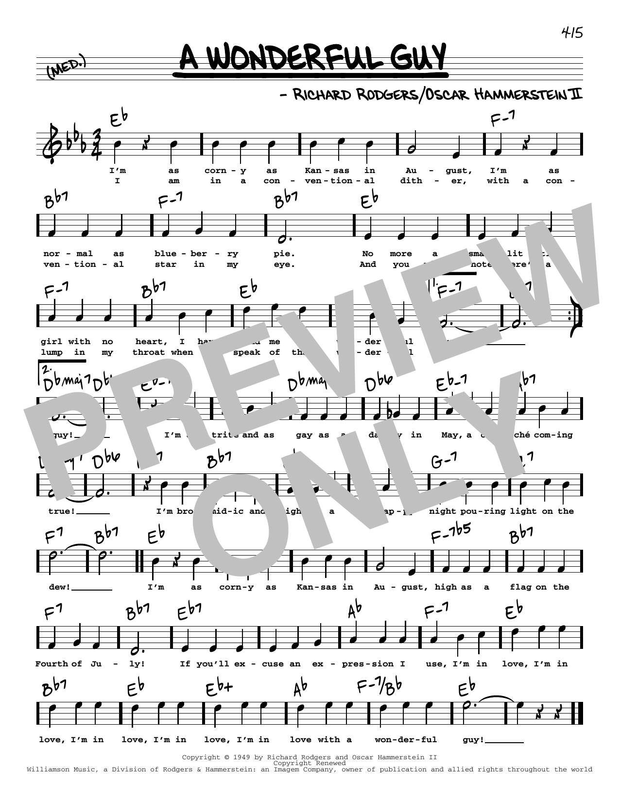 Download Rodgers & Hammerstein A Wonderful Guy (High Voice) (from Sout Sheet Music