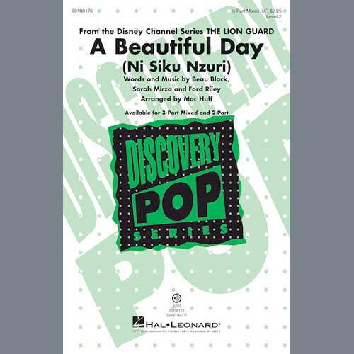 Download Mac Huff A Beautiful Day Sheet Music and Printable PDF Score for 3-Part Mixed Choir