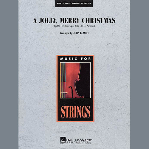 Download John Leavitt A Jolly, Merry Christmas - Percussion 1 Sheet Music and Printable PDF Score for Orchestra