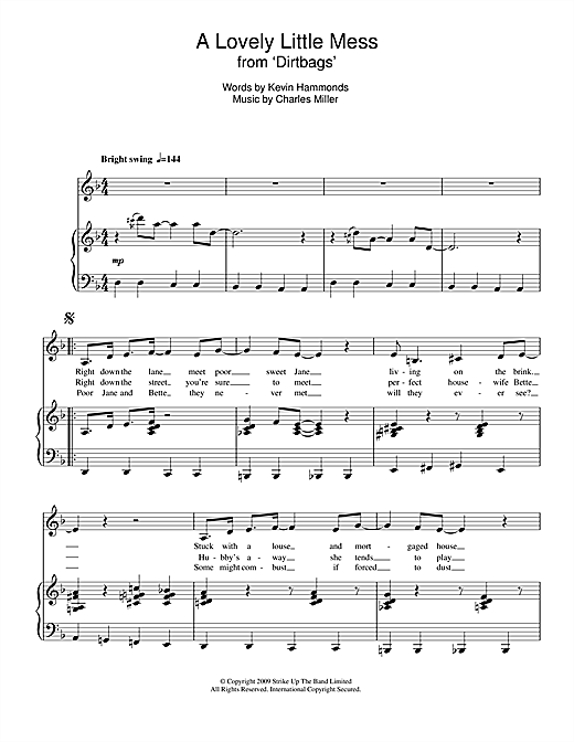 Download Charles Miller & Kevin Hammonds A Lovely Little Mess (from Dirtbags) Sheet Music