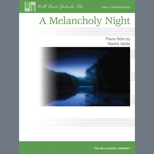 Download or print Naoko Ikeda A Melancholy Night Sheet Music Printable PDF 3-page score for Pop / arranged Educational Piano SKU: 86821.
