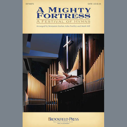 Download Benjamin Harlan A Mighty Fortress - A Festival of Hymns - Bb Trumpet 2 Sheet Music and Printable PDF Score for Choir Instrumental Pak