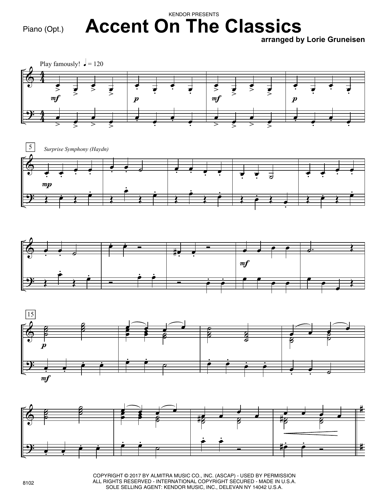 Download Lorie Gruneisen Accent On The Classics - Piano Accompan Sheet Music