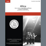 Download or print Africa (arr. Alex Morris) Sheet Music Printable PDF 12-page score for Barbershop / arranged SSAA Choir SKU: 406783.