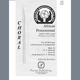 Download D. V. Montoya African Processional Sheet Music and Printable PDF Score for SATB Choir