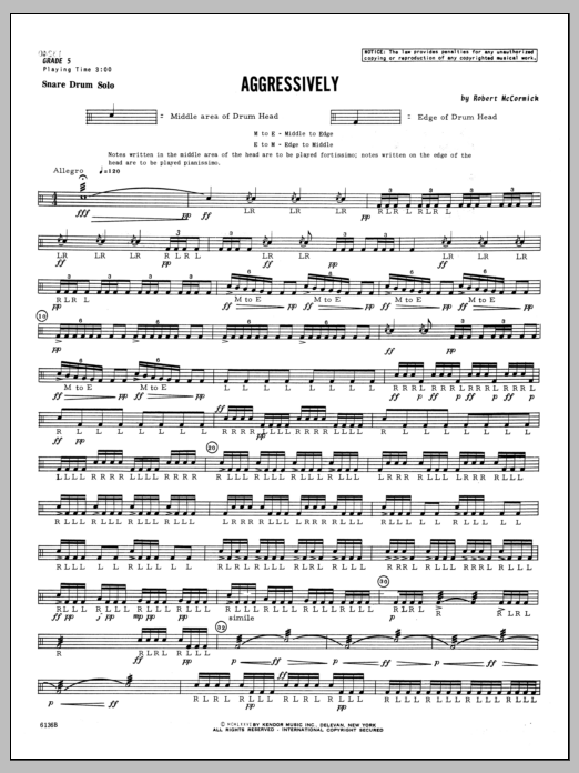 Download Mccormick Aggressively Sheet Music