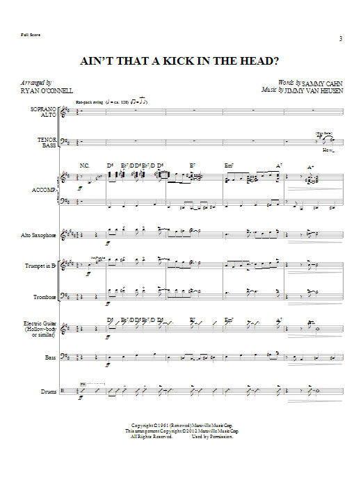 Download Ryan O'Connell Ain't That A Kick In The Head? - Full S Sheet Music