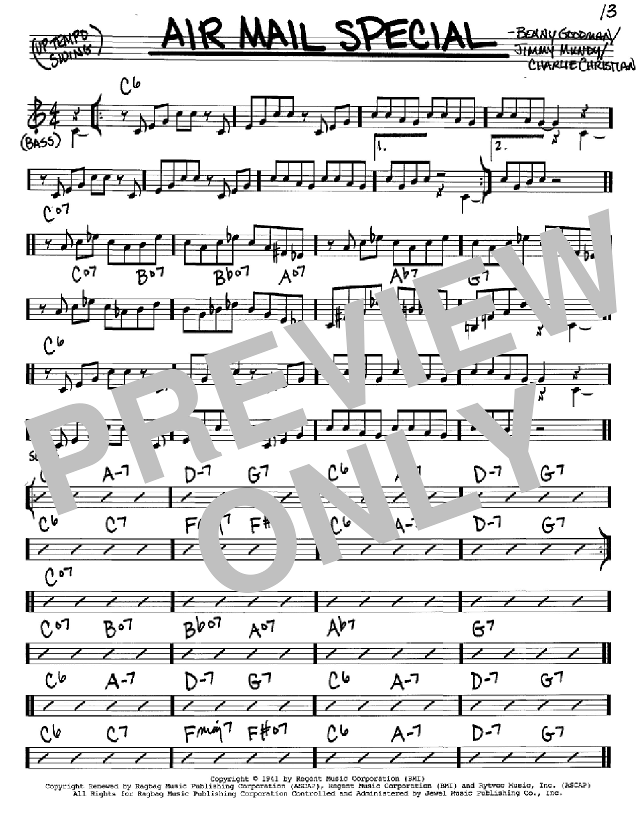 Download Benny Goodman Air Mail Special Sheet Music