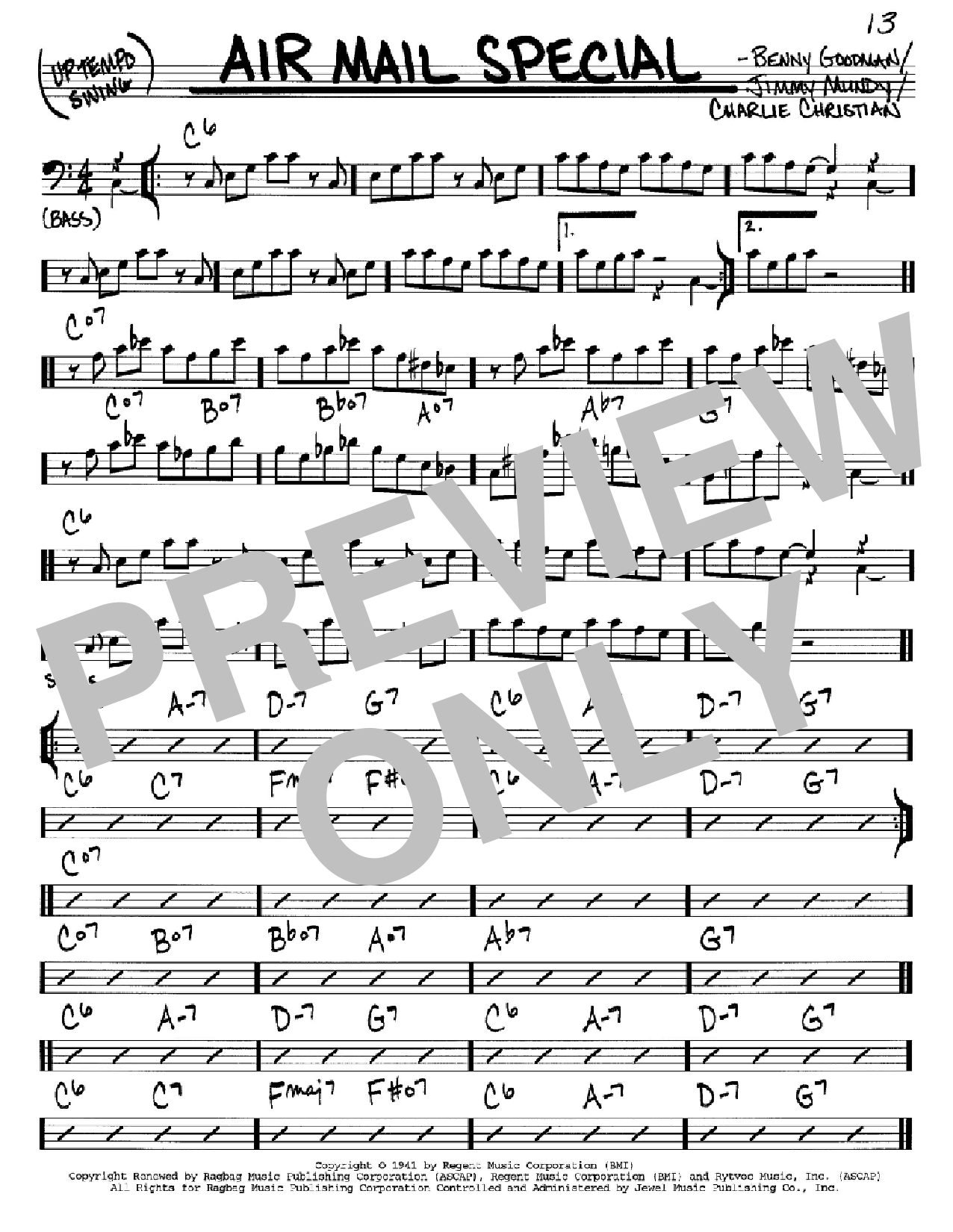 Download Benny Goodman Air Mail Special Sheet Music