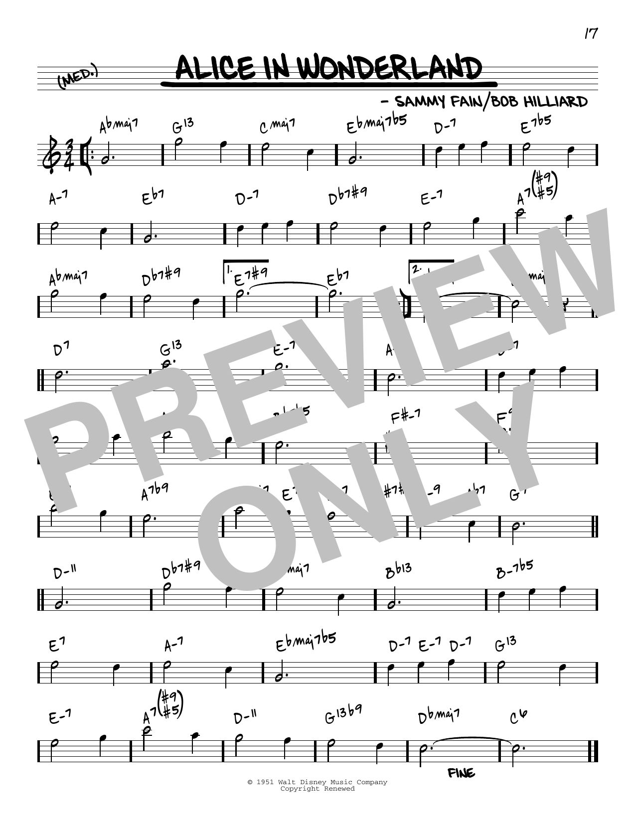 Download Bill Evans Alice In Wonderland [Reharmonized versi Sheet Music