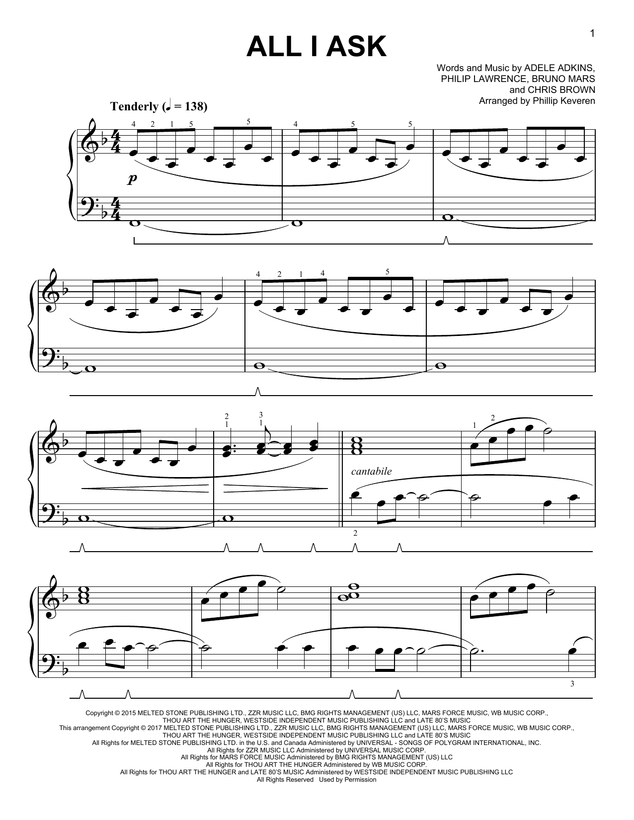 Download Adele All I Ask [Classical version] (arr. Phi Sheet Music