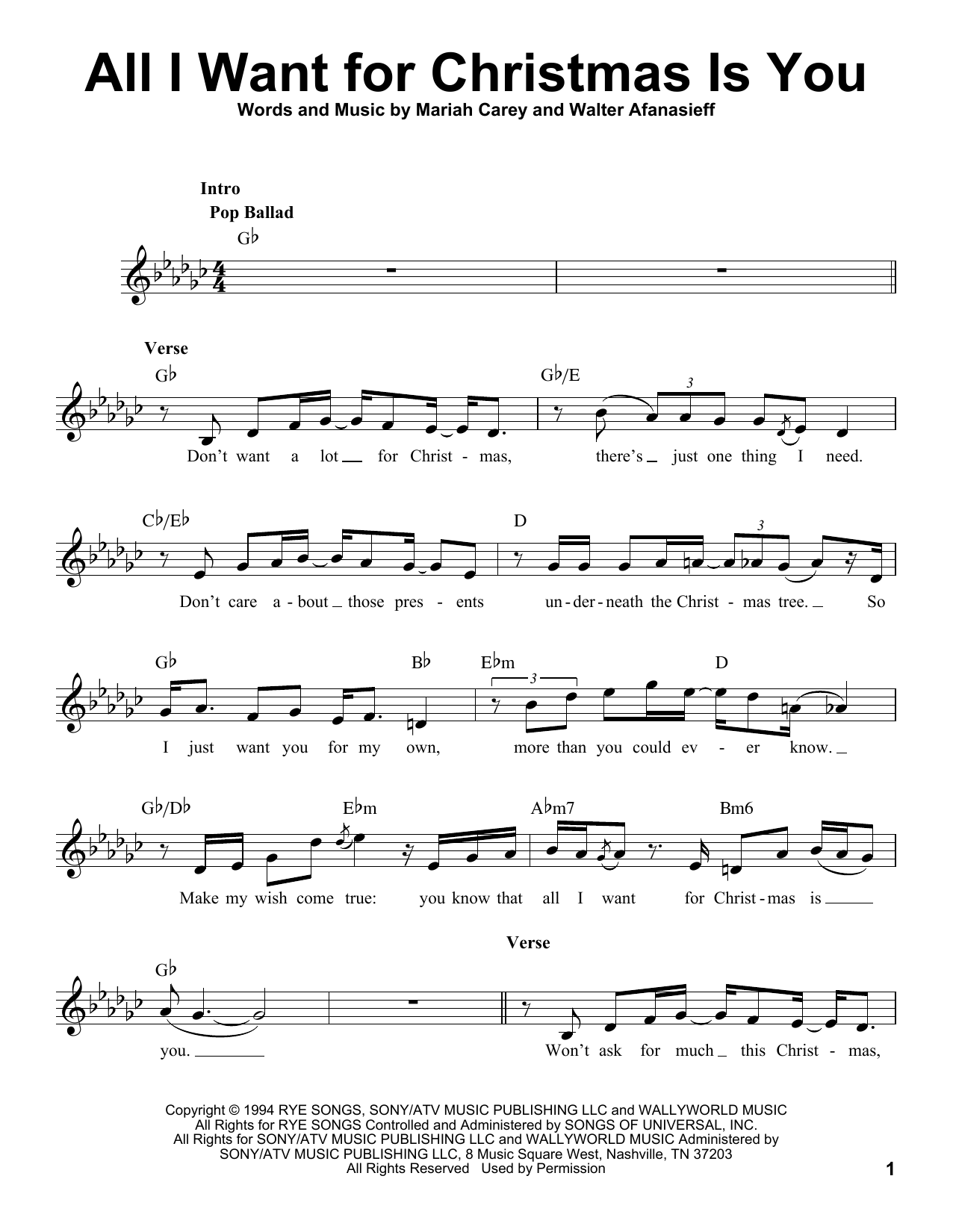 Download Michael Bublé All I Want For Christmas Is You Sheet Music