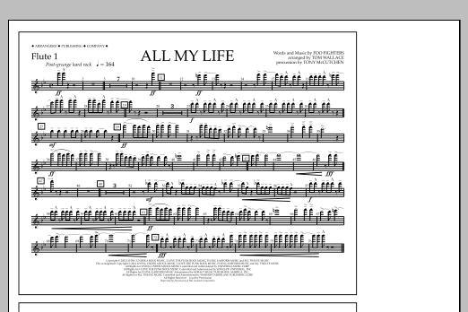 Download Tom Wallace All My Life - Flute 1 Sheet Music