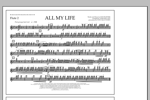 Download Tom Wallace All My Life - Flute 2 Sheet Music
