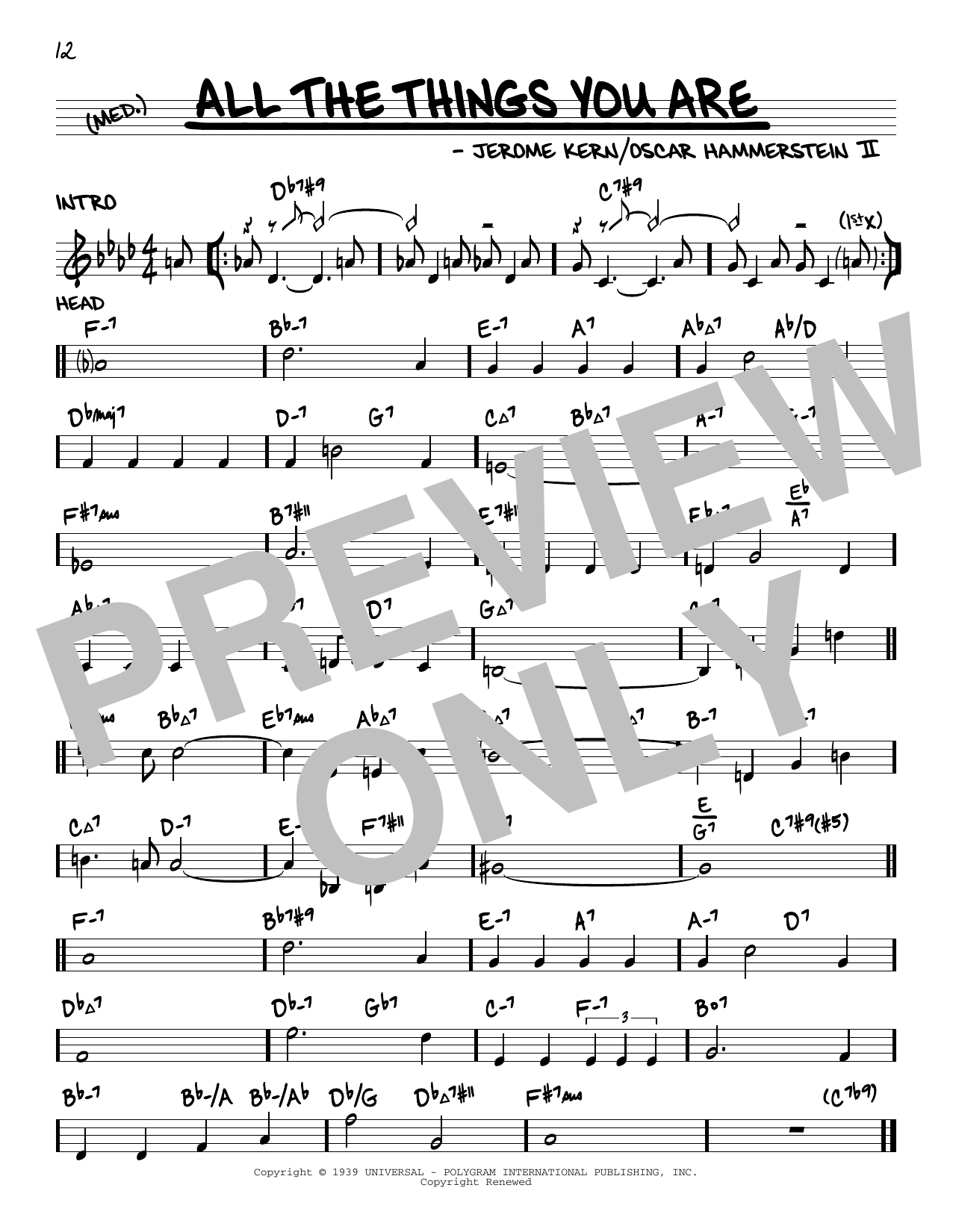 Download Jerome Kern All The Things You Are (arr. David Haze Sheet Music