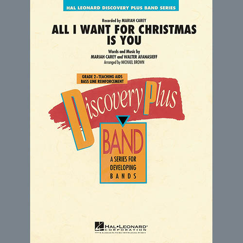 Download Mariah Carey All I Want for Christmas Is You (arr. Michael Brown) - Baritone B.C. Sheet Music and Printable PDF Score for Concert Band