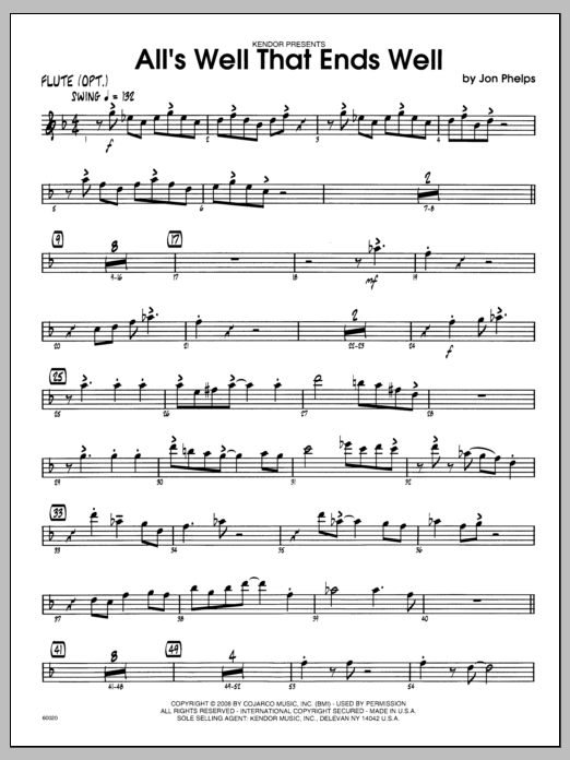 Download Phelps All's Well That Ends Well - Flute Sheet Music