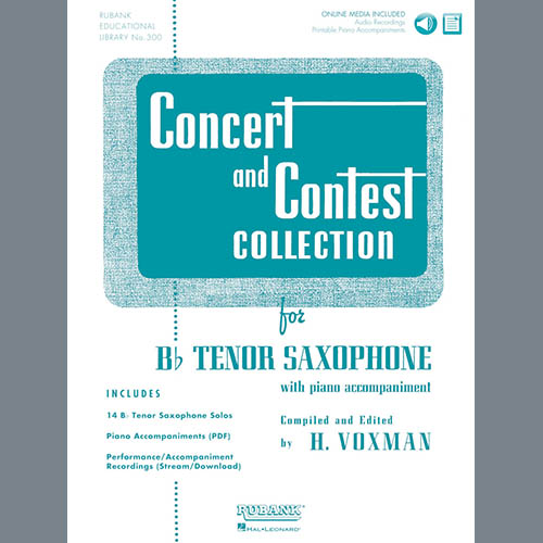 Download Anton Arensky Allegretto Sheet Music and Printable PDF Score for Tenor Sax and Piano